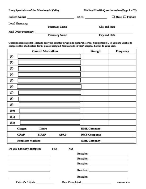 Form added vape- per office_Medical History LSMV_Rev Dec 2019 | Lung ...